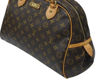 Load image into Gallery viewer, 極美品 LOUIS VUITTON ルイヴィトン モントルグイユGM ハンドバッグ M95566 ブラウン PVC レザー ゴールド金具 中古 4b007014