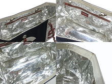 画像をギャラリービューアに読み込む, 極美品 CHANEL シャネル トートバッグ チェーンショルダー ココマーク 7番台 No.5 ネイビー シルバー キャンバス レザー 中古 4b007015