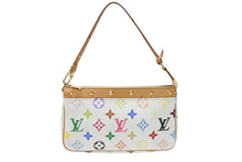 画像をギャラリービューアに読み込む, 新品同様 LOUIS VUITTON ルイヴィトン ポシェット アクセソワール アクセサリーポーチ M92649 モノグラム マルチカラー 村上隆 中古 4b007020