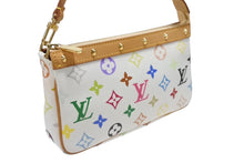 画像をギャラリービューアに読み込む, 新品同様 LOUIS VUITTON ルイヴィトン ポシェット アクセソワール アクセサリーポーチ M92649 モノグラム マルチカラー 村上隆 中古 4b007020