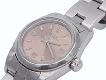Load image into Gallery viewer, ROLEX ロレックス 腕時計 オイスターパーペチュアル 76080 K刻印 ステンレススチール シルバー ピンク文字盤 美品 中古 4b007023