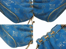 Load image into Gallery viewer, LOUIS VUITTON ルイヴィトン ハンドバッグ 希少 M92374 テダPM エクストラオーディネル スエード ターコイズブルー 美品 中古 4b007024