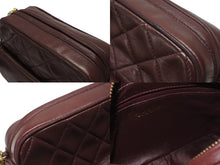 画像をギャラリービューアに読み込む, CHANEL シャネル チェーンショルダーバッグ 3番台 ココマーク フリンジ レザー ボルドー ゴールド金具 美品 中古 4b007025