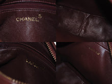 画像をギャラリービューアに読み込む, CHANEL シャネル チェーンショルダーバッグ 3番台 ココマーク フリンジ レザー ボルドー ゴールド金具 美品 中古 4b007025