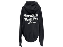 画像をギャラリービューアに読み込む, BLACKPINK ブラックピンク VERDYコラボ パーカー BORNPINKツアーグッズ ブラック コットン ポリエステル サイズM 美品 中古 4b007031