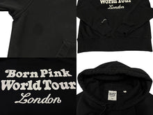 画像をギャラリービューアに読み込む, BLACKPINK ブラックピンク VERDYコラボ パーカー BORNPINKツアーグッズ ブラック コットン ポリエステル サイズM 美品 中古 4b007031