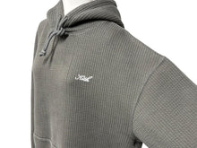 画像をギャラリービューアに読み込む, KITH キス Williams III Hoodie サーマルワッフル カーキ ロゴ ワンポイント フーディ― L KH2656 美品 中古 4b007034