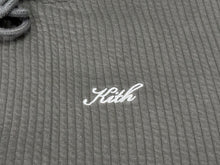 画像をギャラリービューアに読み込む, KITH キス Williams III Hoodie サーマルワッフル カーキ ロゴ ワンポイント フーディ― L KH2656 美品 中古 4b007034