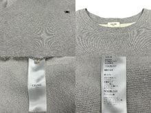 画像をギャラリービューアに読み込む, CELINE セリーヌ トリオンフ スウェット ロゴ ワンポイント ガジェット 2Y090345F グレー コットン 中古 4b007036