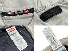 画像をギャラリービューアに読み込む, DIESEL ディーゼル RN93243 CA25594 ヴィンテージパンツ ストレッチ素材 グレー コットン プレス加工 サイズ32 美品 中古 4b007042