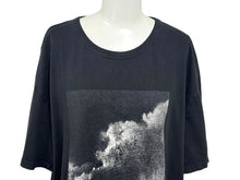 画像をギャラリービューアに読み込む, Alexander McQueen アレキサンダーマックイーン クラウドグラフィックプリント 半袖Ｔシャツ ブラック XL 704968 良品 中古 4b007061