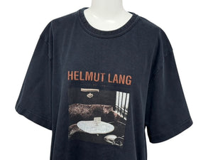 HELMUT LANG ヘルムートラング ロゴプリント半袖Tシャツ ブラック