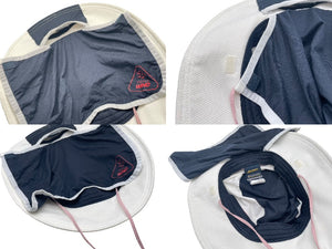 Columbia×KITH コロンビア×キス バケット ハット XU3836 ホワイト レッド ナイロン サイズO/S 美品 中古 4b007065