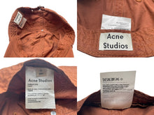 画像をギャラリービューアに読み込む, ACNE STUDIOS アクネストゥディオズ キャップ C40021 Carliy Dye コットン 05 コニャックブラウン 美品 中古 4b007069