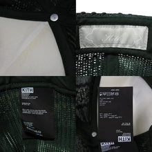 画像をギャラリービューアに読み込む, KITH キース Striped Ladder Lace Poly Foam Trucker トラッカー キャップ KHM050726 フリーサイズ グリーン 良品 中古 4b007070