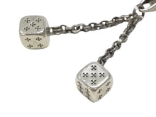 画像をギャラリービューアに読み込む, CHROME HEARTS クロムハーツ DICE DBL KEY CHAIN ダブルダイス キーチェーン 重量約85.5g 2013/.925刻印 シルバー925 美品 中古 4b007073