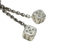 画像をギャラリービューアに読み込む, CHROME HEARTS クロムハーツ DICE DBL KEY CHAIN ダブルダイス キーチェーン 重量約85.5g 2013/.925刻印 シルバー925 美品 中古 4b007073