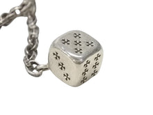 画像をギャラリービューアに読み込む, CHROME HEARTS クロムハーツ DICE DBL KEY CHAIN ダブルダイス キーチェーン 重量約85.5g 2013/.925刻印 シルバー925 美品 中古 4b007073
