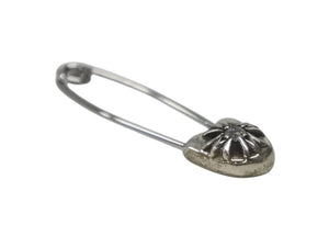 極美品 CHROME HEARTS クロムハーツ セーフティピン スモール 1Pダイヤ チャーム シルバー SV925 1.6g 中古 4b007074