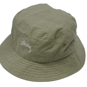STUSSY ステューシー 刺繍 ロゴ バケットハット 1321067 グリーン