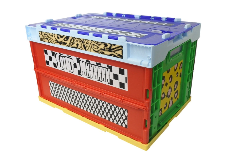 New and unused SAINT MICHAEL Saint Michael BOX/MULTI-4 Foldable storage box SM-HR8-0000-085-MULTI-4 Home goods Used 4b000708