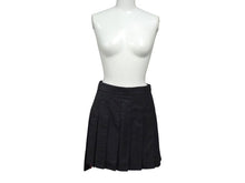 Load image into Gallery viewer, 極美品 THOM BROWNE トムブラウン プリーツミニスカート FGC402A サイズ38 トリコロール ウール グレー 中古 4c070807