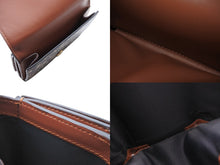 画像をギャラリービューアに読み込む, 極美品 BURBERRY バーバリー TB モノグラム コンパクトウォレット 三つ折り財布 ブラウン PVC レザー 中古 4b007084