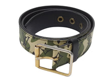 画像をギャラリービューアに読み込む, LOUIS VUITTON ルイヴィトン ベルト サンチュール モノグラモフラージュ 村上隆 サイズ90 M9646U ゴールド金具 美品 中古 4b007085