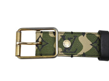 画像をギャラリービューアに読み込む, LOUIS VUITTON ルイヴィトン ベルト サンチュール モノグラモフラージュ 村上隆 サイズ90 M9646U ゴールド金具 美品 中古 4b007085