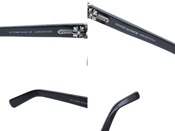 CHROME HEARTS クロムハーツ LUNCHFUCKS ランチファックス サングラス アイウェア サイズ54□18-137 レオパード柄 美品 中古 4b007086