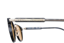 画像をギャラリービューアに読み込む, PRADA プラダ ロゴ サングラス SPR 17Y クリスタルマスタードイエローレンズ ブラック ゴールド金具 サイズ49□22 美品 中古 4b007087