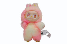 画像をギャラリービューアに読み込む, POP MART ポップマート labubu キーホルダー キーチャーム Big Into Energy ファー ピンク イエロー 美品 中古 4b007090