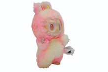 画像をギャラリービューアに読み込む, POP MART ポップマート labubu キーホルダー キーチャーム Big Into Energy ファー ピンク イエロー 美品 中古 4b007090