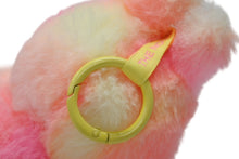 画像をギャラリービューアに読み込む, POP MART ポップマート labubu キーホルダー キーチャーム Big Into Energy ファー ピンク イエロー 美品 中古 4b007090