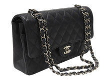 画像をギャラリービューアに読み込む, 極美品 CHANEL シャネル マトラッセ25 チェーンショルダーバッグ ココマーク 13番台 キャビアスキン ブラック シルバー金具 中古 4b007101