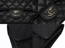 画像をギャラリービューアに読み込む, 極美品 CHANEL シャネル マトラッセ25 チェーンショルダーバッグ ココマーク 13番台 キャビアスキン ブラック シルバー金具 中古 4b007101