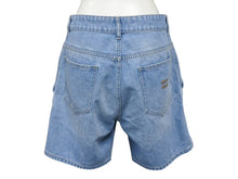 Load image into Gallery viewer, 極美品 MIUMIU ミュウミュウ Denim Short Pants ロゴマーク入り デニムショートパンツ コットン サイズ38 中古 4b007108