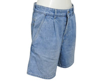 Load image into Gallery viewer, 極美品 MIUMIU ミュウミュウ Denim Short Pants ロゴマーク入り デニムショートパンツ コットン サイズ38 中古 4b007108