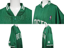 画像をギャラリービューアに読み込む, BOSTON CELTICS ボストンセルティックス Shooting Shirt シューティングジャージ グリーン 緑 美品 中古 4b007127