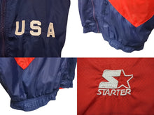 Load image into Gallery viewer, Starter スターター 1996年アトランタオリンピック記念モデル ブルゾン ナイロンジャケット サイズM 美品 中古 4b007131