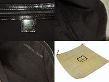 画像をギャラリービューアに読み込む, FENDI フェンディ マンマバケット ワンショルダーバッグ 26424 ズッキーノ柄 キャンバス レザー ベージュ シルバー金具 美品 中古 4b007137