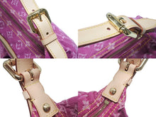 画像をギャラリービューアに読み込む, 新品同様 LOUIS VUITTON ルイヴィトン バギーPM ワンショルダーバッグ M95212 モノグラム デニム レザー ピンク 中古 4b007139