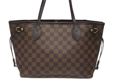 画像をギャラリービューアに読み込む, 極美品 LOUIS VUITTON ルイヴィトン ネヴァーフルPM トートバッグ N51109 ダミエキャンバス ブラウン ゴールド金具 中古 4b007141