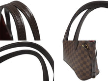 画像をギャラリービューアに読み込む, 極美品 LOUIS VUITTON ルイヴィトン ネヴァーフルPM トートバッグ N51109 ダミエキャンバス ブラウン ゴールド金具 中古 4b007141
