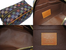 画像をギャラリービューアに読み込む, 極美品 LOUIS VUITTON ルイヴィトン LVバーズダミエ ロッカー ドップキット クラッチバッグ 2025SS N00151 ブラウン マルチカラー 中古 4b007143
