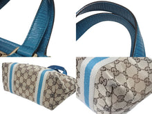 画像をギャラリービューアに読み込む, GUCCI グッチ ハンドバッグ 120844 ブラウン ベージュ GGスプリームキャンバス レザー シルバー金具 美品 中古 4b007144