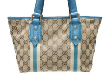 画像をギャラリービューアに読み込む, GUCCI グッチ ハンドバッグ 120844 ブラウン ベージュ GGスプリームキャンバス レザー シルバー金具 美品 中古 4b007144