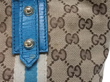 画像をギャラリービューアに読み込む, GUCCI グッチ ハンドバッグ 120844 ブラウン ベージュ GGスプリームキャンバス レザー シルバー金具 美品 中古 4b007144