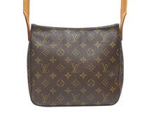 画像をギャラリービューアに読み込む, LOUIS VUITTON ルイヴィトン モノグラム ルーピングMM ワンショルダーバッグ M51146 PVC ヌメ革 ブラウン ゴールド金具 美品 中古 4b007145