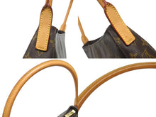 画像をギャラリービューアに読み込む, LOUIS VUITTON ルイヴィトン モノグラム ルーピングMM ワンショルダーバッグ M51146 PVC ヌメ革 ブラウン ゴールド金具 美品 中古 4b007145